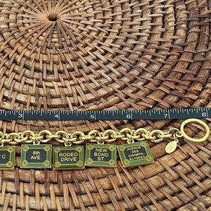 JOAN RIVERS 8” - SHOPPING CHARM BRACELET ENAMEL